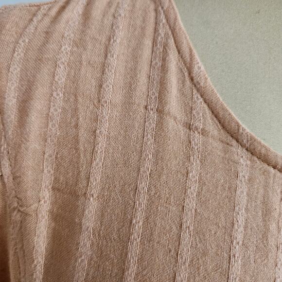 American Eagle Babydoll Peasant Tunic Top Boho Hippie Blouse Cut Out Open Back M - Picture 6 of 15